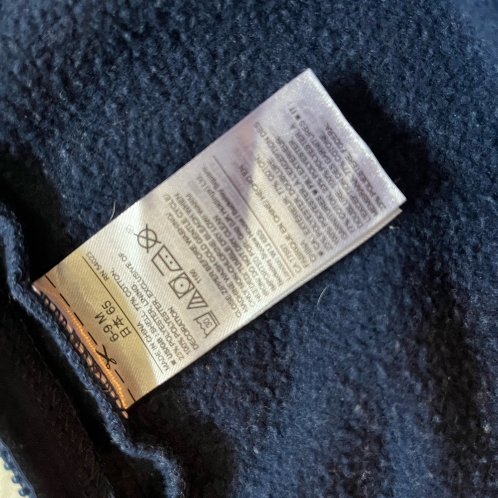 🎉 HP 🎉 Baby GAP onesie fleece zip 6 mo - Picture 8 of 9